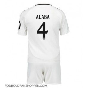 Real Madrid David Alaba #4 Hjemmebanetrøje Børn 2024-25 Kortærmet (+ Korte bukser)